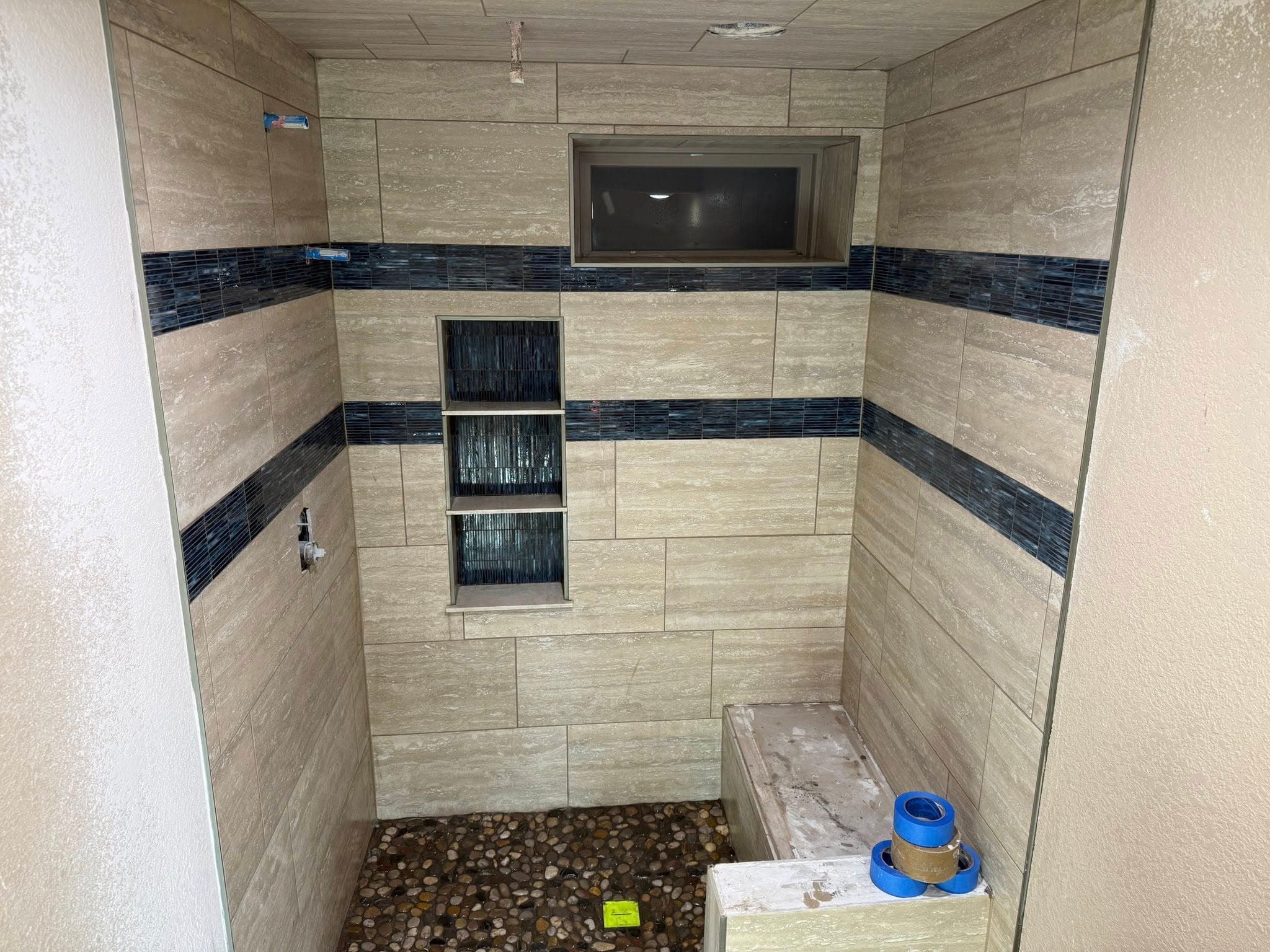 Residential tile installation
